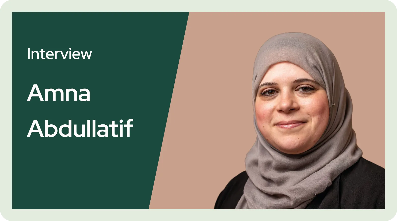 Interview with Amna Abdullatif.